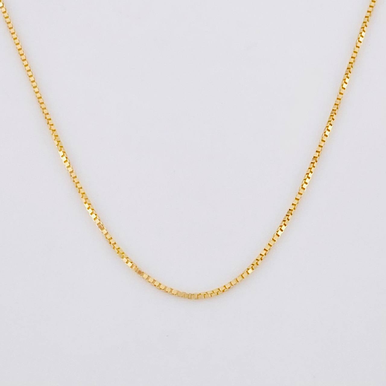 Cadena Veneciana 0.9g / 18 in / 0.5mm Oro Amarillo 18K