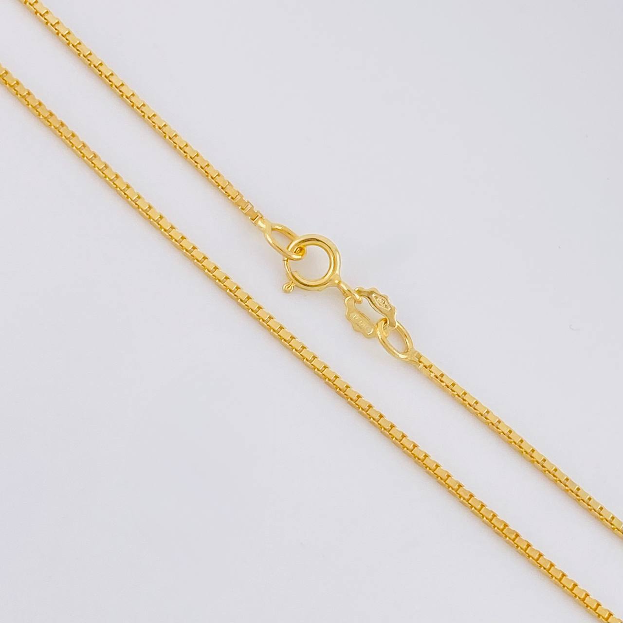 Cadena Veneciana 3.8g / 20 in / 1mm Oro Amarillo 18K