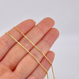 Cadena Veneciana 4g / 20 in / 1mm Oro Amarillo 18K