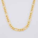 Cadena Figaro 9.5g / 24 in / 4.3mm Oro Amarillo 18K