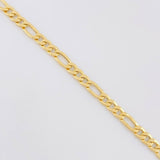 Cadena Figaro 9.5g / 24 in / 4.3mm Oro Amarillo 18K