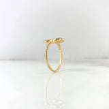 Bear Silhouette Ring TS 3.1gr / Size 8 3/4 / Colored Zircons Yellow Gold
