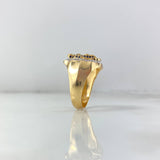 Anillo Virgen Guadalupe 7.5gr / T10 1/4 / Circones Blancos Azules Fucsia Oro Amarillo 18K