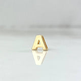 Herraje Letra A 0.35gr / 6mm Tambor Oro Amarillo 18K ©