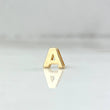 Charm Letter A 0.3gr / 6mm / Yellow Gold Drum ©