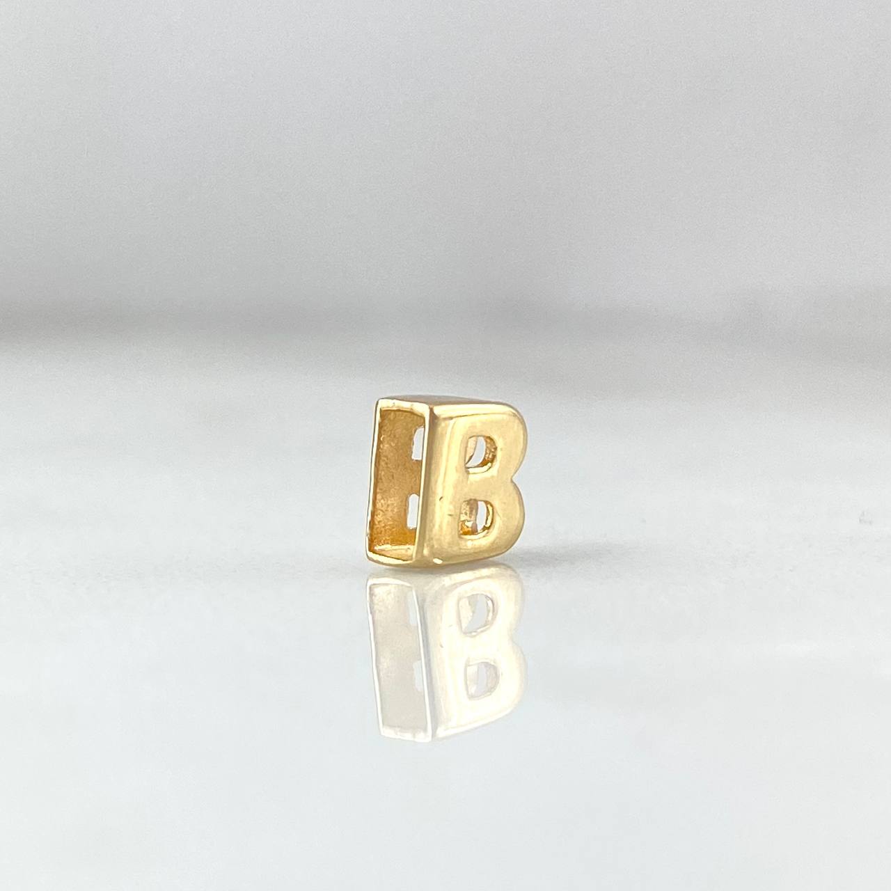 Charm Letter B 0.3gr / 0.5cm / Yellow Gold Drum ©