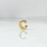 Charm Letter C 0.25g / 1/4 in 18K Yellow Gold
