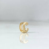 Charm Letter C 0.3gr / 6mm Drum 18K Yellow Gold *