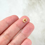 Charm Letter C 0.3gr / 6mm Drum 18K Yellow Gold