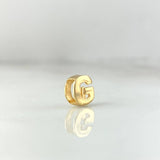 Charm Letter G 0.35gr / 6mm Drum 18K Yellow Gold