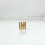 Herraje Letra H 0.4gr / 1/4 in / Oro Amarillo 18K