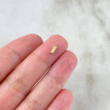 Charm Letter I 0.2gr / 6mm Drum 18K Yellow Gold *