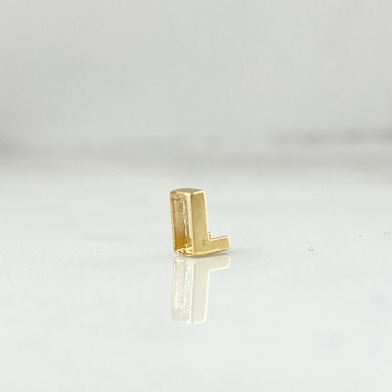 Herraje Letra L 0.25gr / 1/4 in / Oro Amarillo 18K *