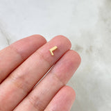 Herraje Letra L 0.25gr / 1/4 in / Oro Amarillo 18K *