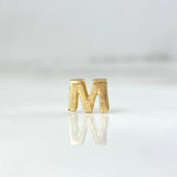 Herraje Letra M 0.4gr / 6mm Tambor Oro Amarillo 18K *