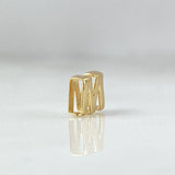 Herraje Letra M 0.35gr / Oro Amarillo 18K *