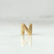 Charm Letter N 0.4gr / 6mm / Yellow Gold Drum ©