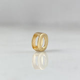 Charm Letter O 0.3g / 1/4 in Yellow Gold 18K