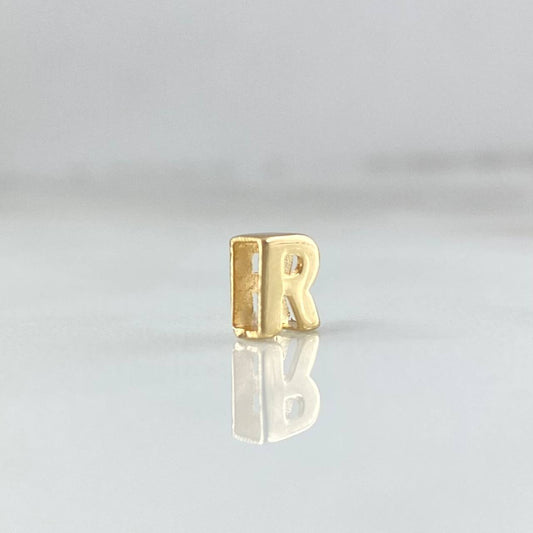 Charm Letter R 0.35gr / 6mm 18K Yellow Gold ©