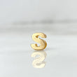 Charm Letter S 0.3gr / 6mm Drum 18K Yellow Gold *