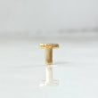Charm Letter T 0.25gr / 0.5cm / Yellow Gold Drum ©