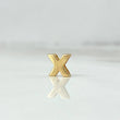 Charm Letter X 0.35gr / 6mm Drum 18K Yellow Gold *