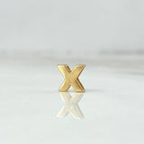 Charm Letter X 0.3gr / 0.5cm / Yellow Gold Drum ©