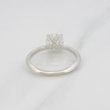 Anillo Solitario Moissanita Diamante 2qts 2.55g / T9 Oro Blanco 18K