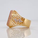 Anillo Ruleta 9.8g / T9 Tres Oros 18K