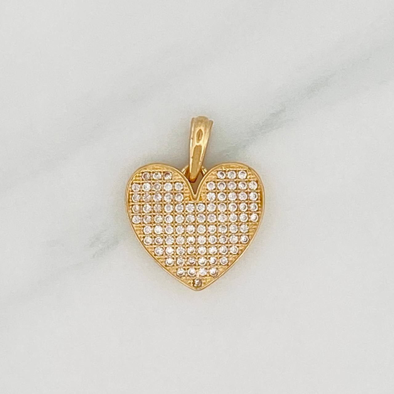 Pendant Heart 2.25g / 3/4 in Yellow Gold 18K
