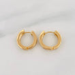 Hoop Earrings Screw 3.7g / 1/2 in Yellow Gold 18K