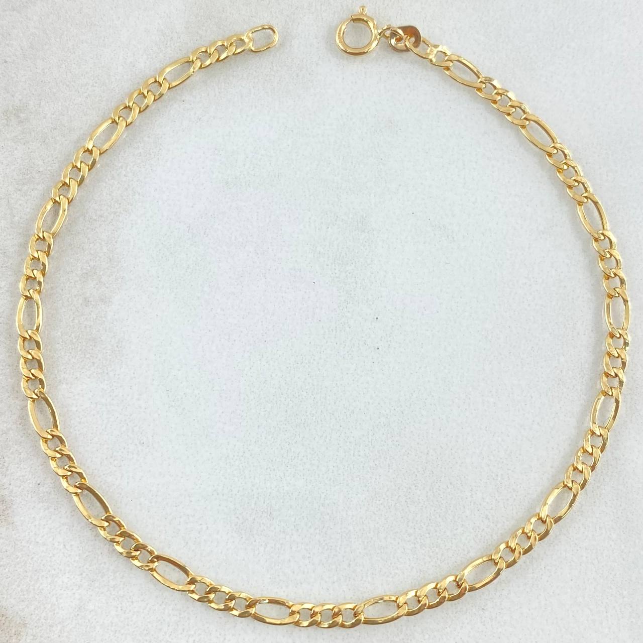 Figaro Bracelet 0.95gr / 19cm / +1 18K Gold *