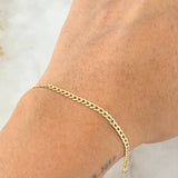 Cuban Links Bracelet 1gr / 7.5in / +1 18K Gold *