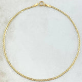 Flat Anchor Bracelet 0.9gr / 21cm / +3 18K Gold *