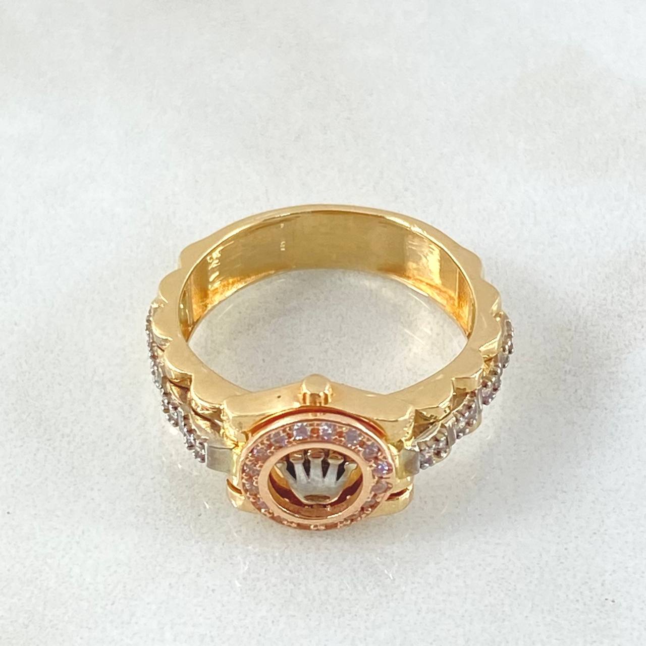 Anillo Cronotempo Relieve 6gr / T7 1/4 / Oro 18K *