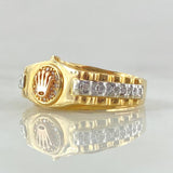 Relief Strap Ring 5.1gr / Size 7 1/2 / 18K Gold *