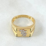 Split Signet Ring 5.4gr / Size 10 1/4 / 18K Gold *