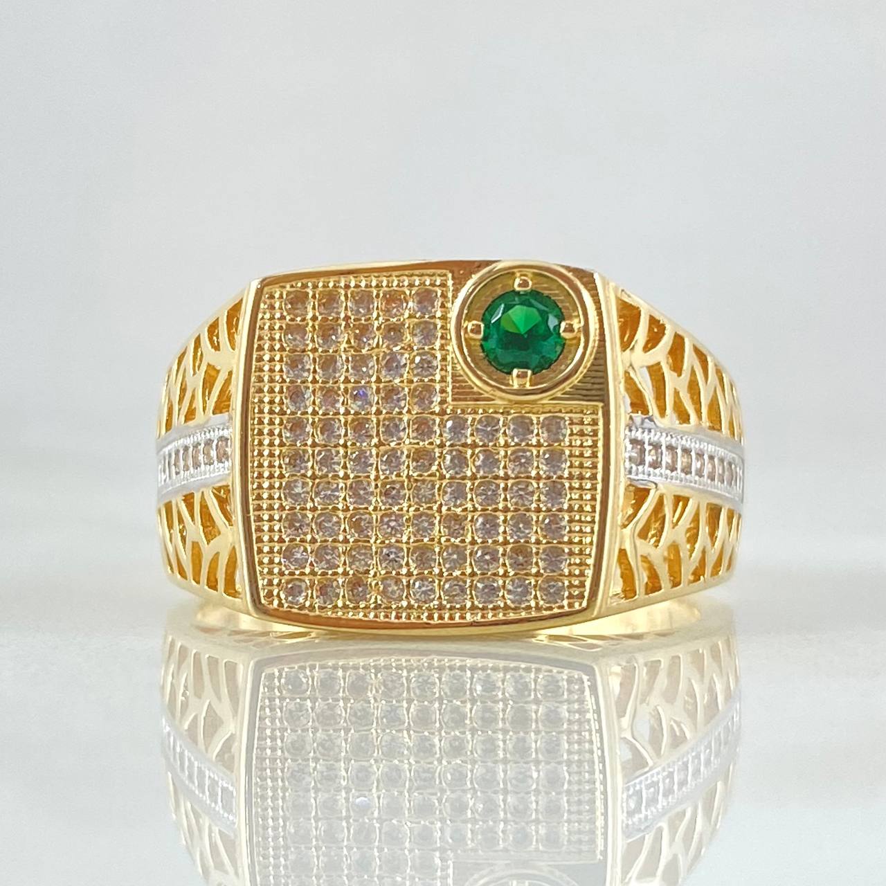 Dense Filigree Signet Ring 7.85gr / Size 10 3/4 / 18K Gold *