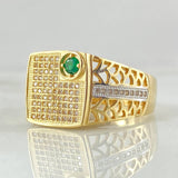 Dense Filigree Signet Ring 7.85gr / Size 10 3/4 / 18K Gold *