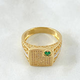 Dense Filigree Signet Ring 7.85gr / Size 10 3/4 / 18K Gold *