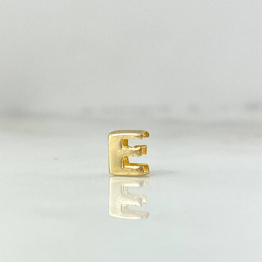 Charm Letter E 0.4gr / 1/4 in / 18K Gold