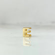 Herraje Letra E 0.35gr / 1/4 in / Oro Amarillo 18K ©