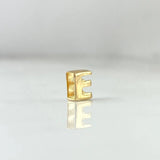 Herraje Letra E 0.35gr / 1/4 in / Oro Amarillo 18K ©