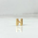 Herraje Letra H 0.4gr / 1/4 in / Oro Amarillo 18K