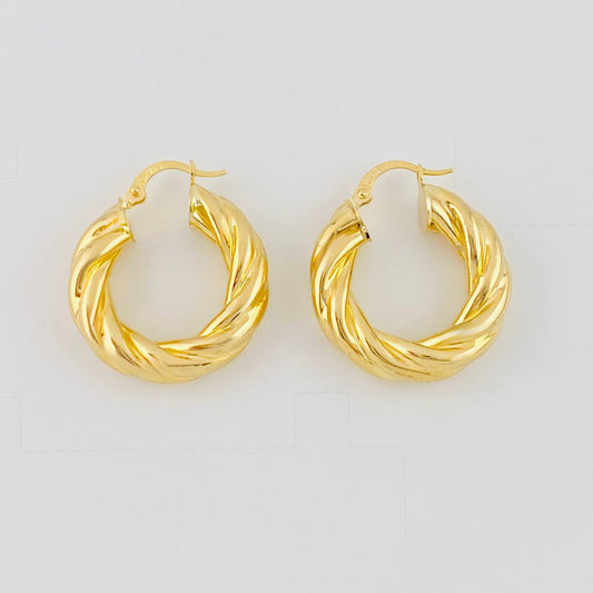 Candongas Melcocha 4.95g / 1 in Oro Amarillo 18K