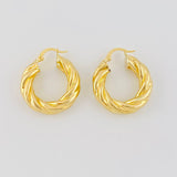 Candongas Melcocha 4.95g / 1 in Oro Amarillo 18K