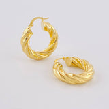 Candongas Melcocha 4.95g / 1 in Oro Amarillo 18K