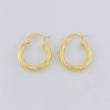 Candongas Ozy Punteada 1.8g / 3/4 in Oro Amarillo 18K