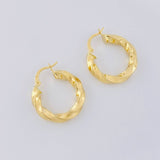 Hoop Earrings Asby 2.85g / 1 in Yellow Gold 18K