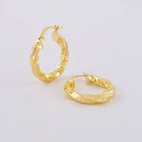Hoop Earrings Asby 2.85g / 1 in Yellow Gold 18K